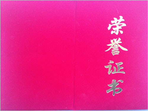 锦天城律师事务所2013年度“优秀青年律师”荣誉证书
